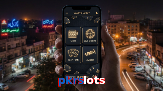 Main screen of Pkrslots app page for PK players